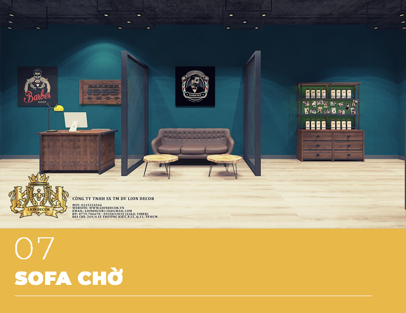 Lion Decor – Ghế Barber Cao Cấp | Ghế Cắt Tóc Nam – Nội Thất Barber Chuyên Nghiệp