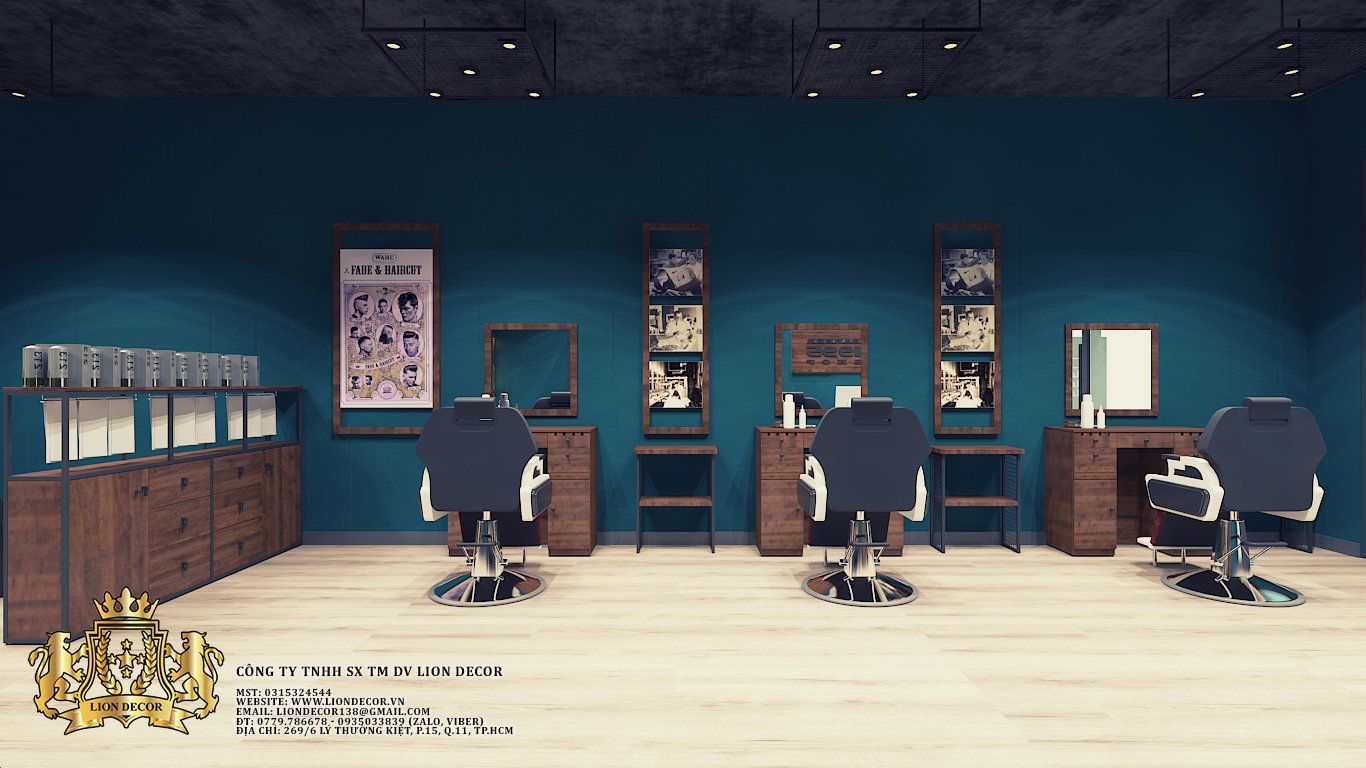 Lion Decor – Ghế Barber Cao Cấp | Ghế Cắt Tóc Nam – Nội Thất Barber Chuyên Nghiệp