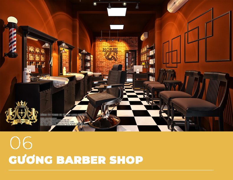 Lion Decor – Ghế Barber Cao Cấp | Ghế Cắt Tóc Nam – Nội Thất Barber Chuyên Nghiệp