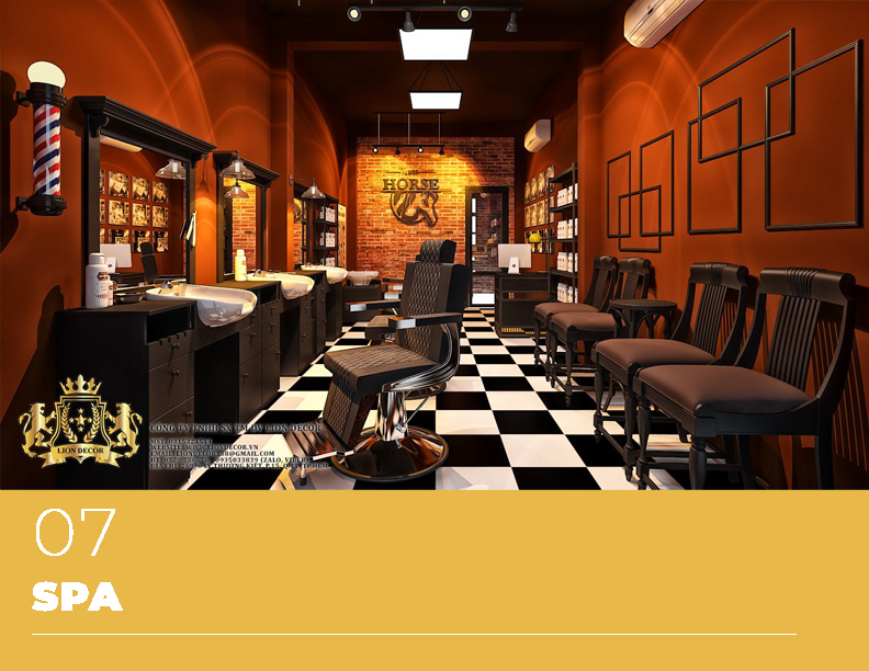 Lion Decor – Ghế Barber Cao Cấp | Ghế Cắt Tóc Nam – Nội Thất Barber Chuyên Nghiệp