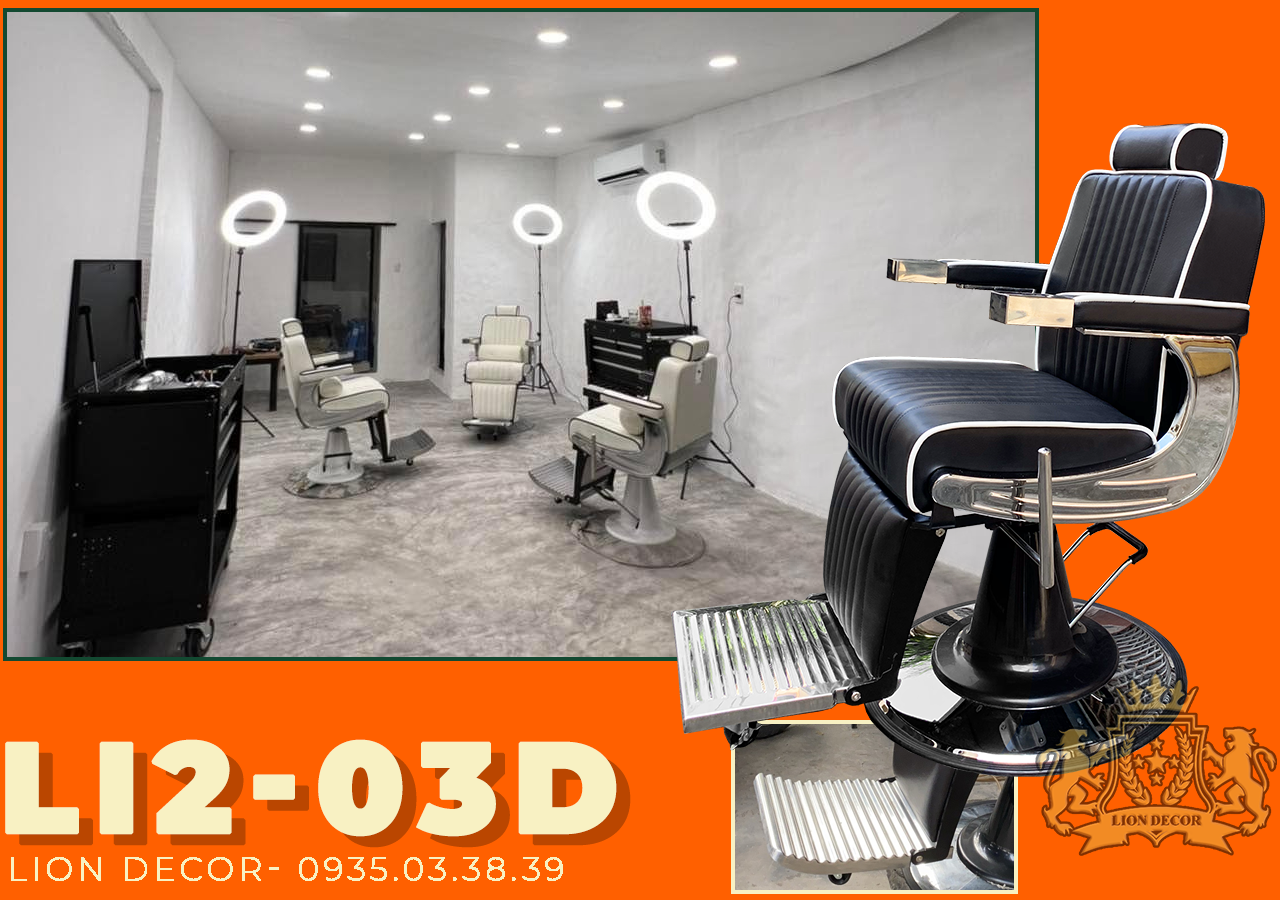 Lion Decor – Ghế Barber Cao Cấp | Ghế Cắt Tóc Nam – Nội Thất Barber Chuyên Nghiệp