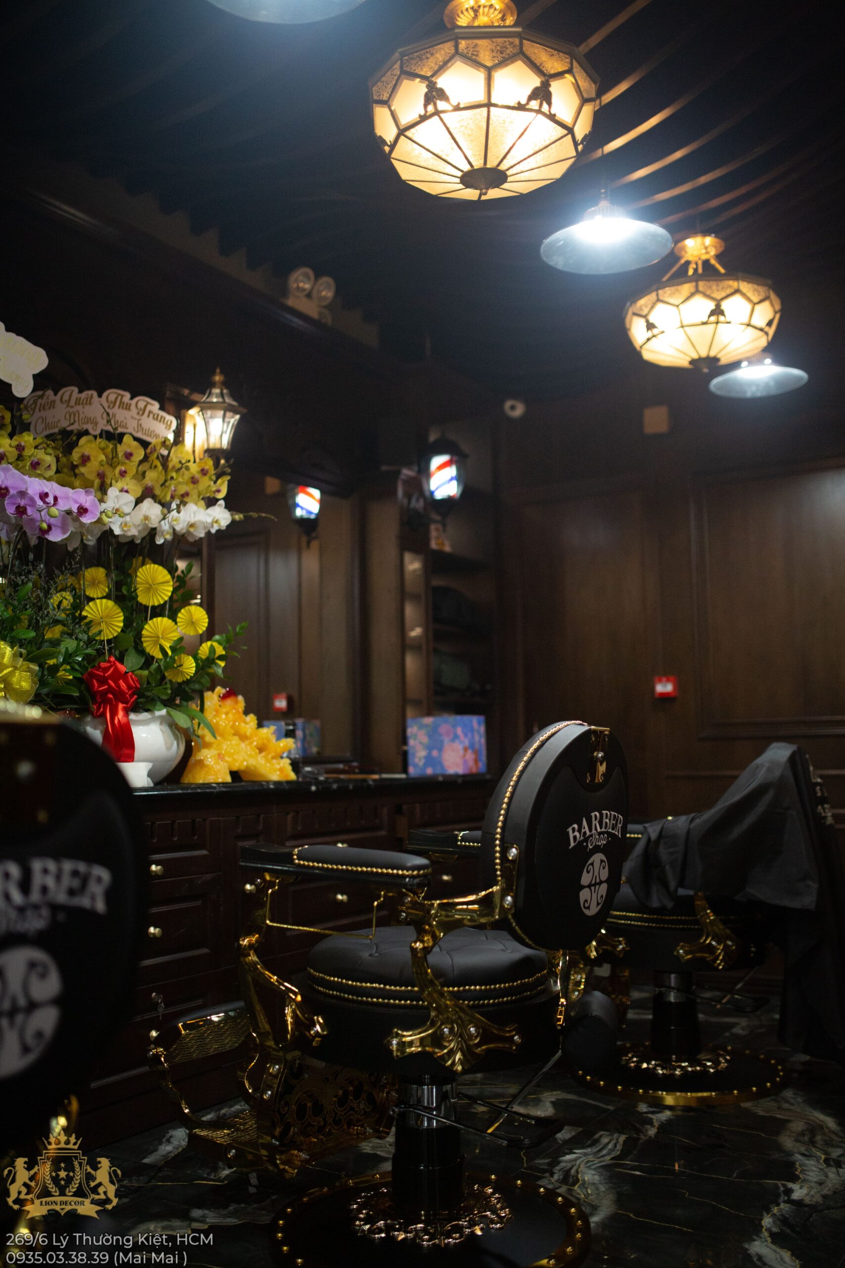 Lion Decor – Ghế Barber Cao Cấp | Ghế Cắt Tóc Nam – Nội Thất Barber Chuyên Nghiệp