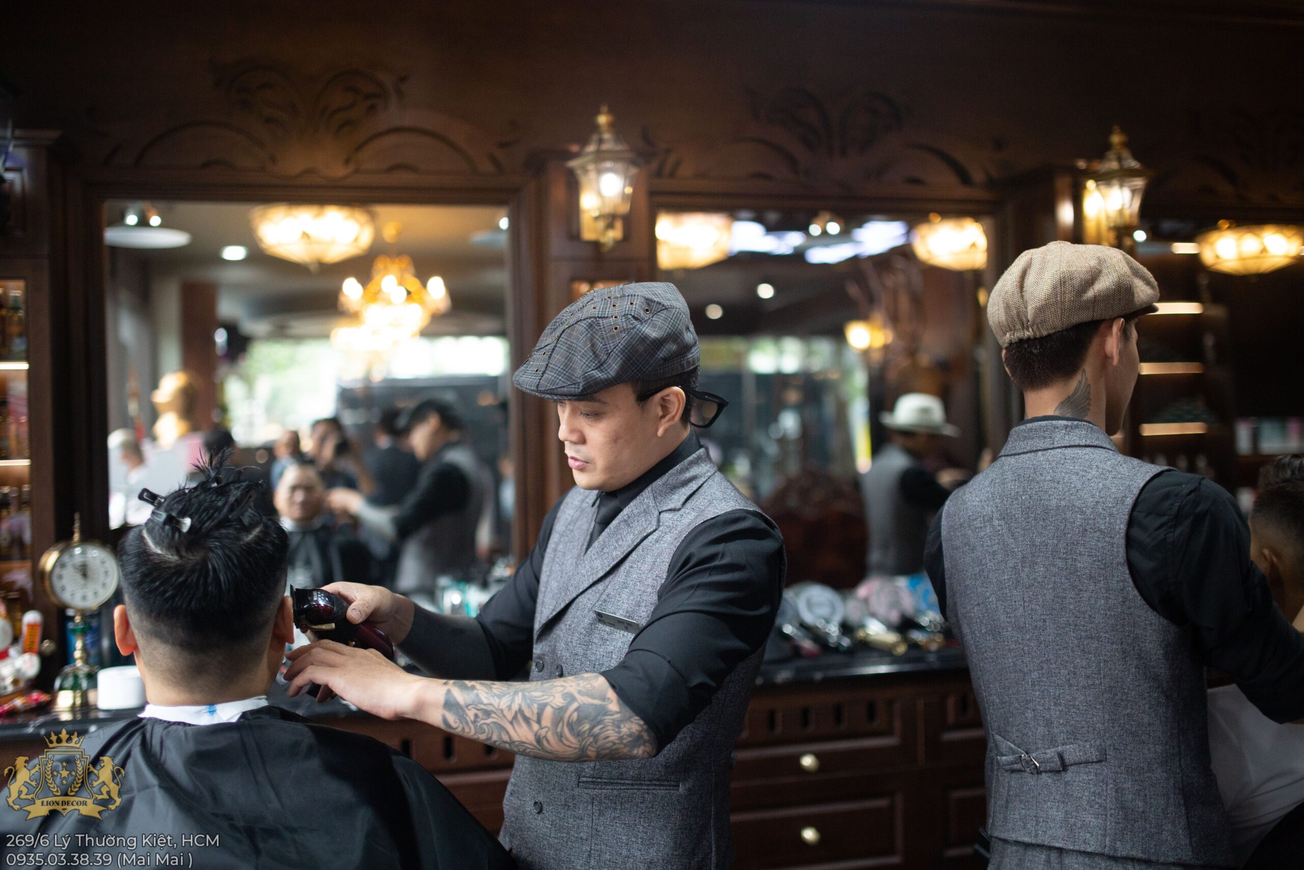 Lion Decor – Ghế Barber Cao Cấp | Ghế Cắt Tóc Nam – Nội Thất Barber Chuyên Nghiệp