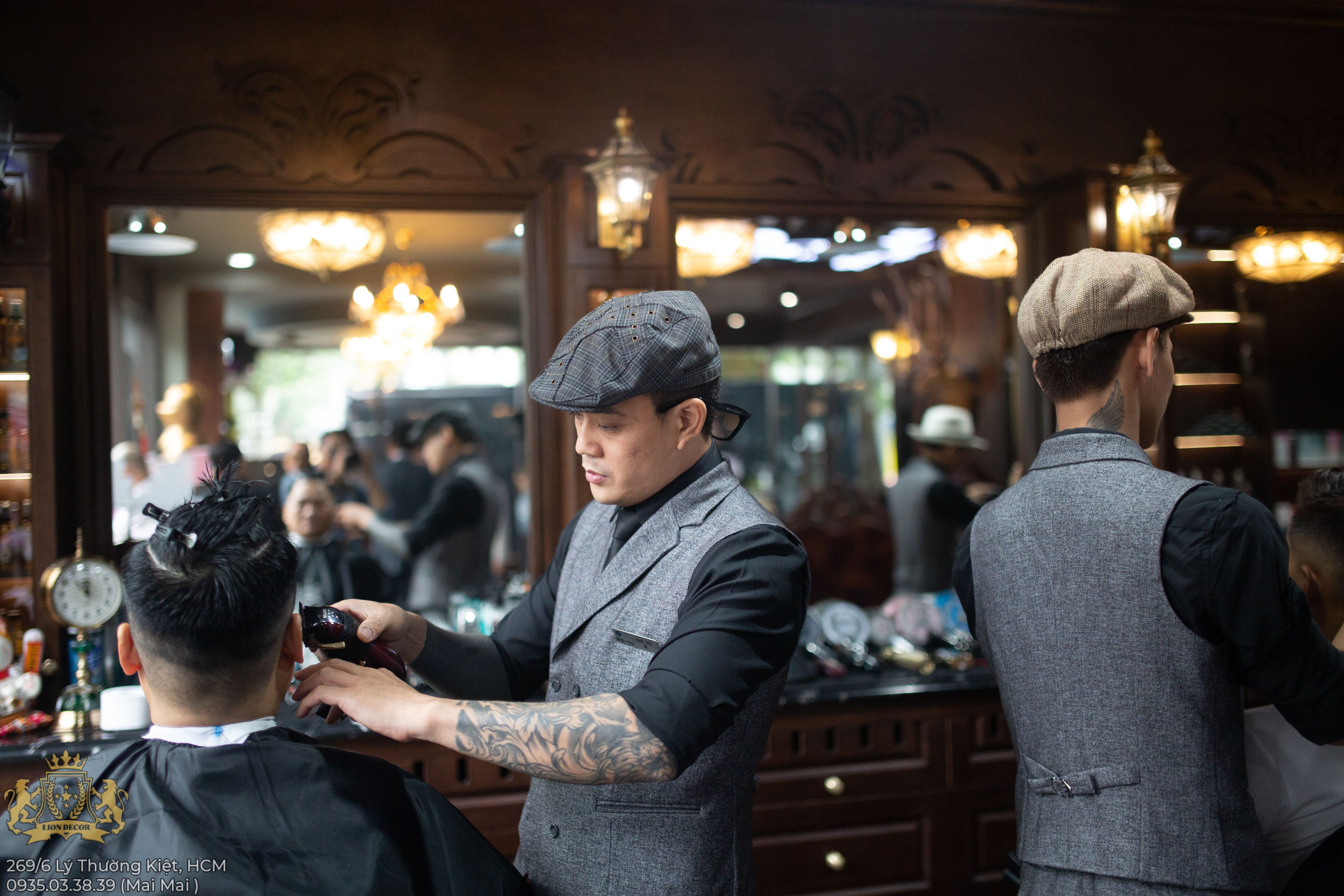 Lion Decor – Ghế Barber Cao Cấp | Ghế Cắt Tóc Nam – Nội Thất Barber Chuyên Nghiệp