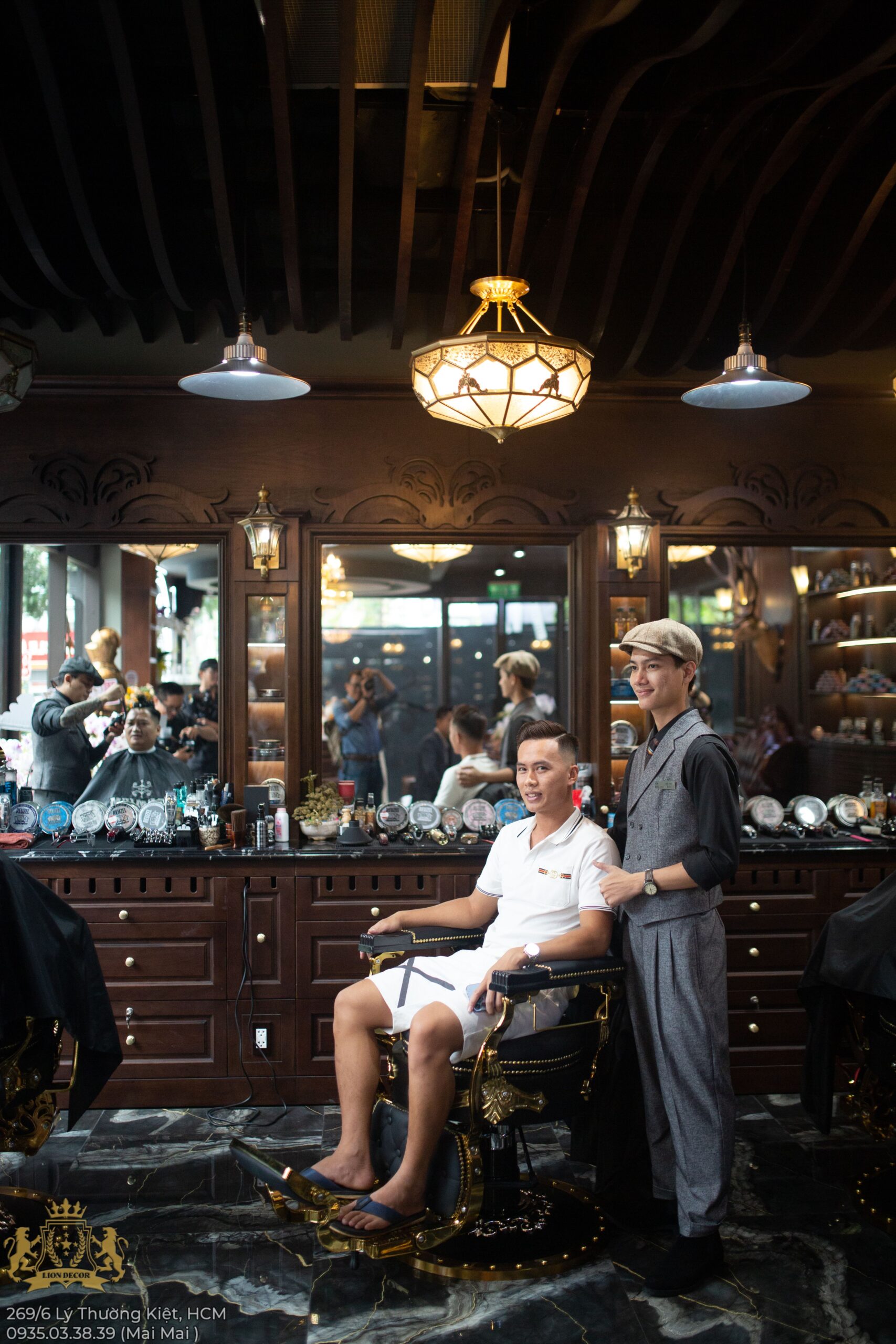 Lion Decor – Ghế Barber Cao Cấp | Ghế Cắt Tóc Nam – Nội Thất Barber Chuyên Nghiệp