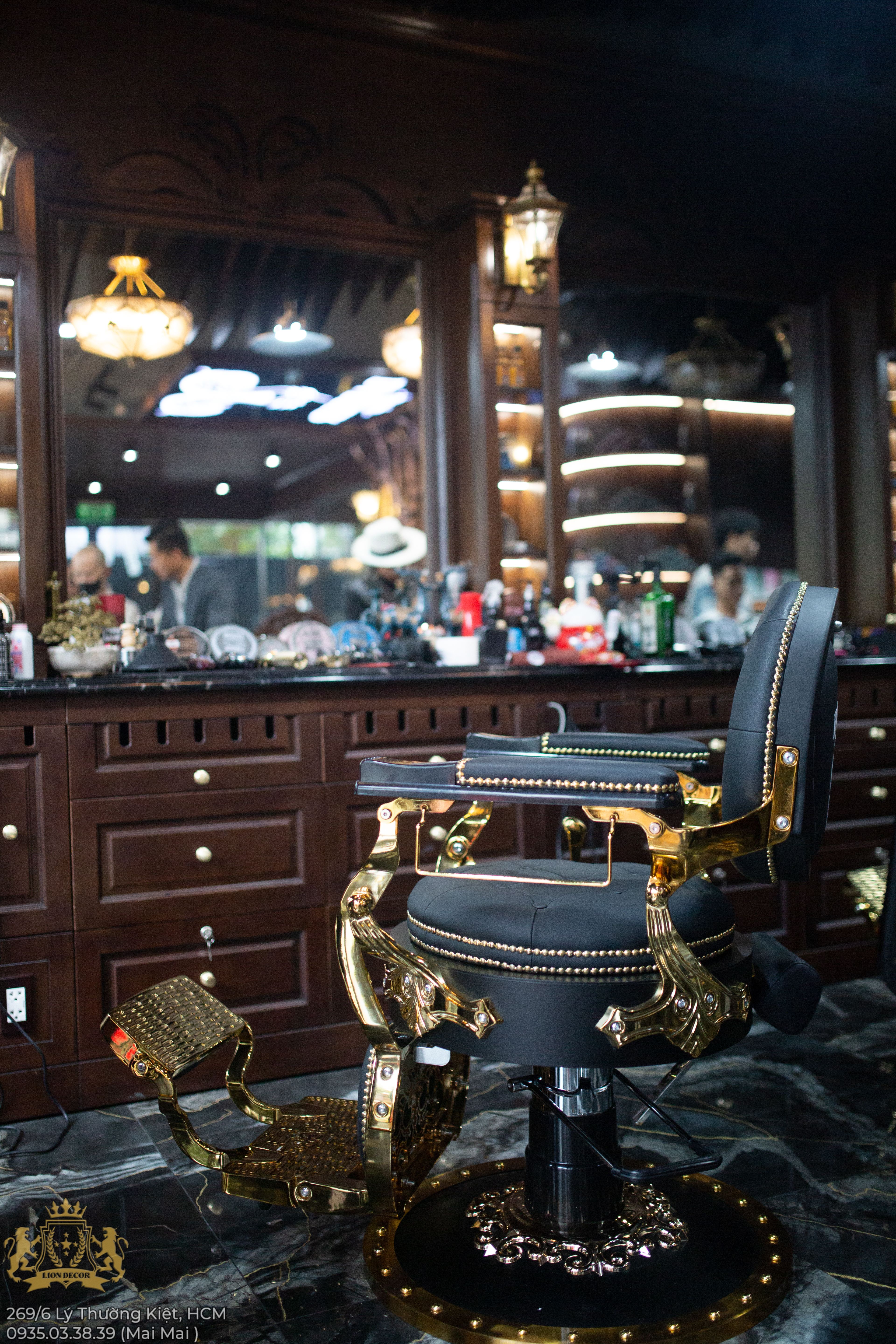 Lion Decor – Ghế Barber Cao Cấp | Ghế Cắt Tóc Nam – Nội Thất Barber Chuyên Nghiệp