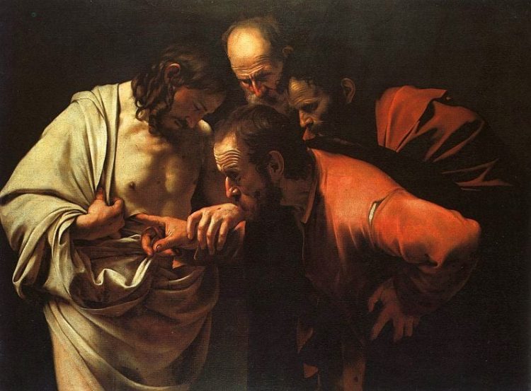“Sự nghi ngờ của thánh Thomas” của Caravaggio: Kiệt tác hội họa chủ đề Tôn giáo