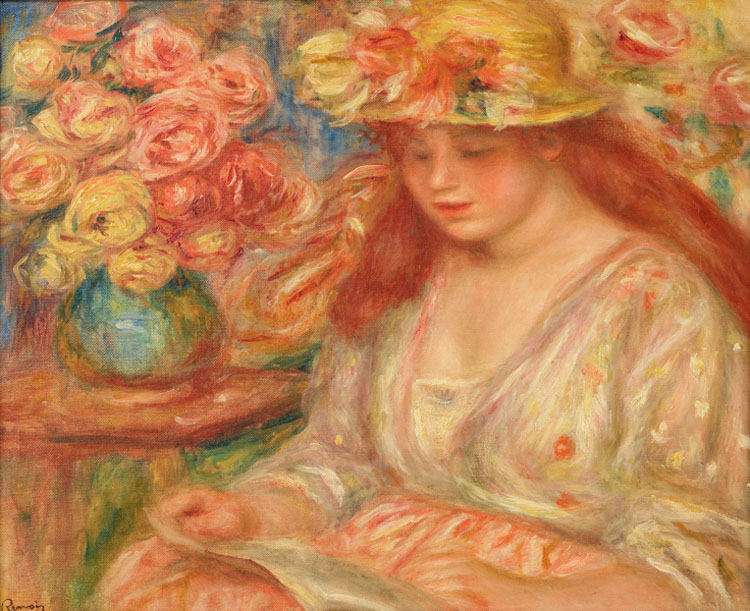 Pierre Auguste Renoir, La Lecture, 1890s.