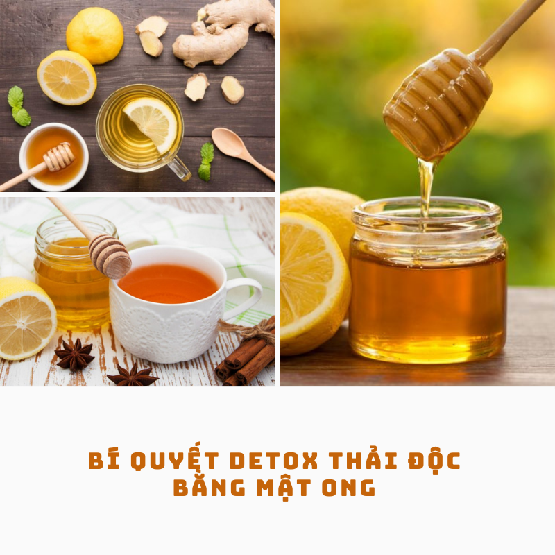 Thực hiện thải độc detox bằng mật ong.