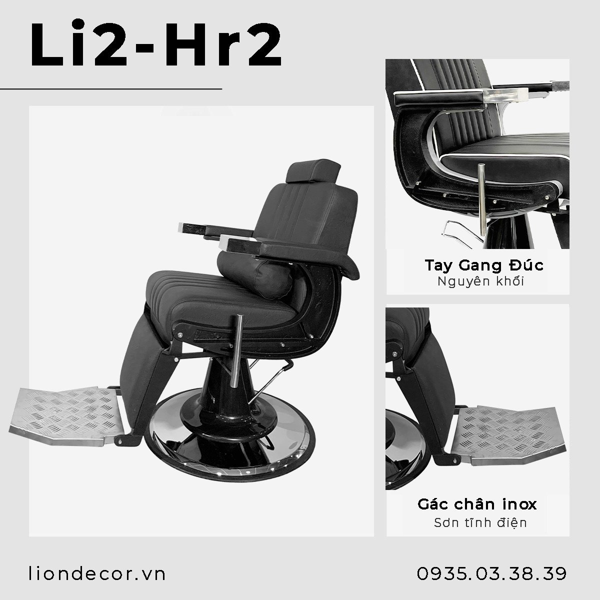 Lion Decor – Ghế Barber Cao Cấp | Ghế Cắt Tóc Nam – Nội Thất Barber Chuyên Nghiệp