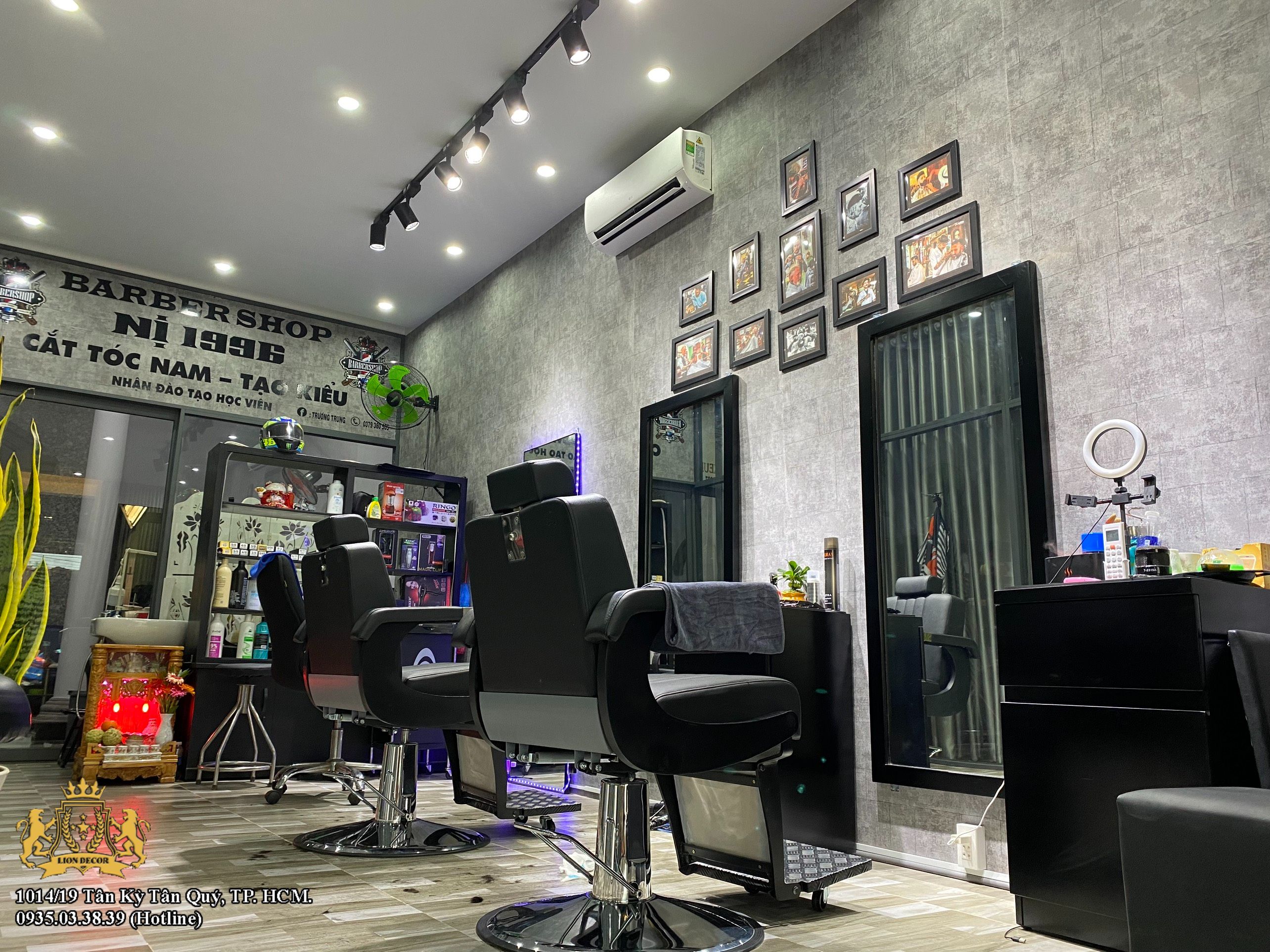 Lion Decor – Ghế Barber Cao Cấp | Ghế Cắt Tóc Nam – Nội Thất Barber Chuyên Nghiệp