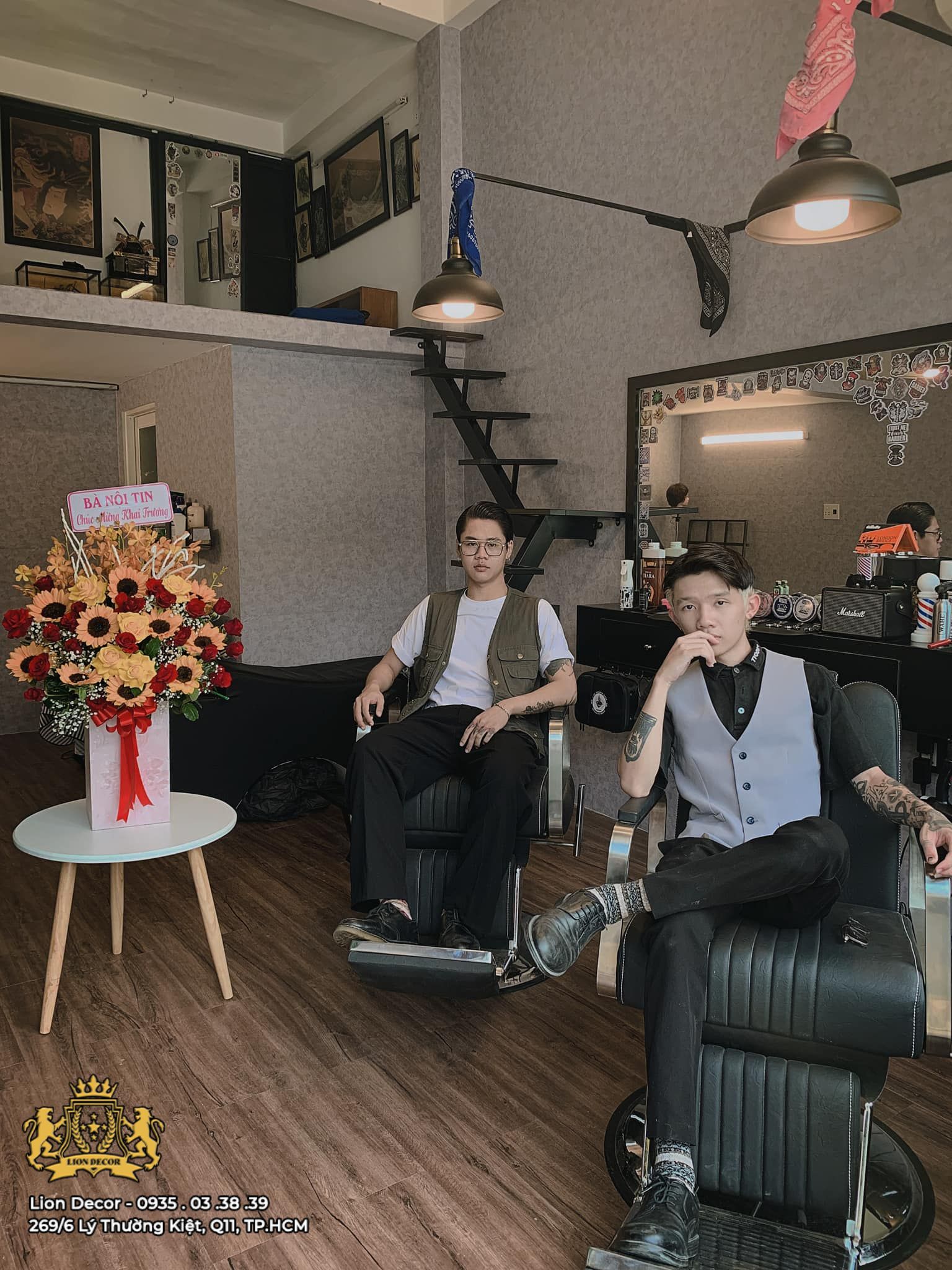 Lion Decor – Ghế Barber Cao Cấp | Ghế Cắt Tóc Nam – Nội Thất Barber Chuyên Nghiệp