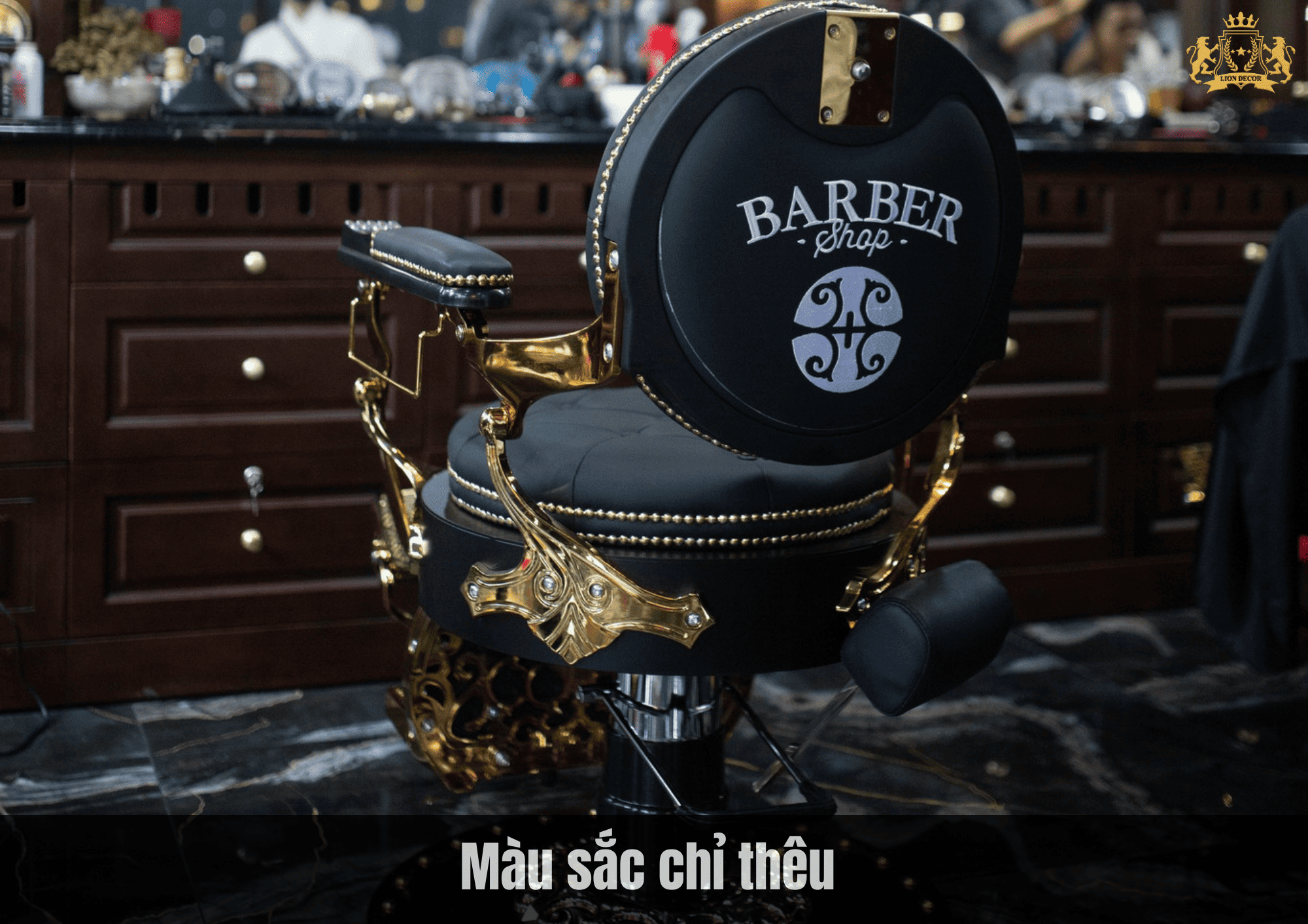 MÀU SẮC CHỈ THÊU KHI THÊU LÊN GHẾ BARBER