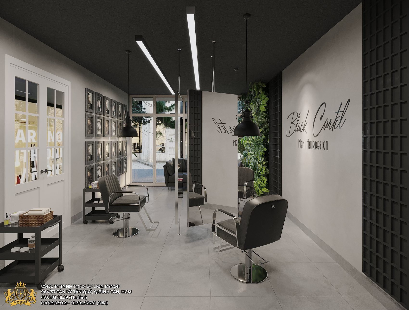 Lion Decor – Ghế Barber Cao Cấp | Ghế Cắt Tóc Nam – Nội Thất Barber Chuyên Nghiệp
