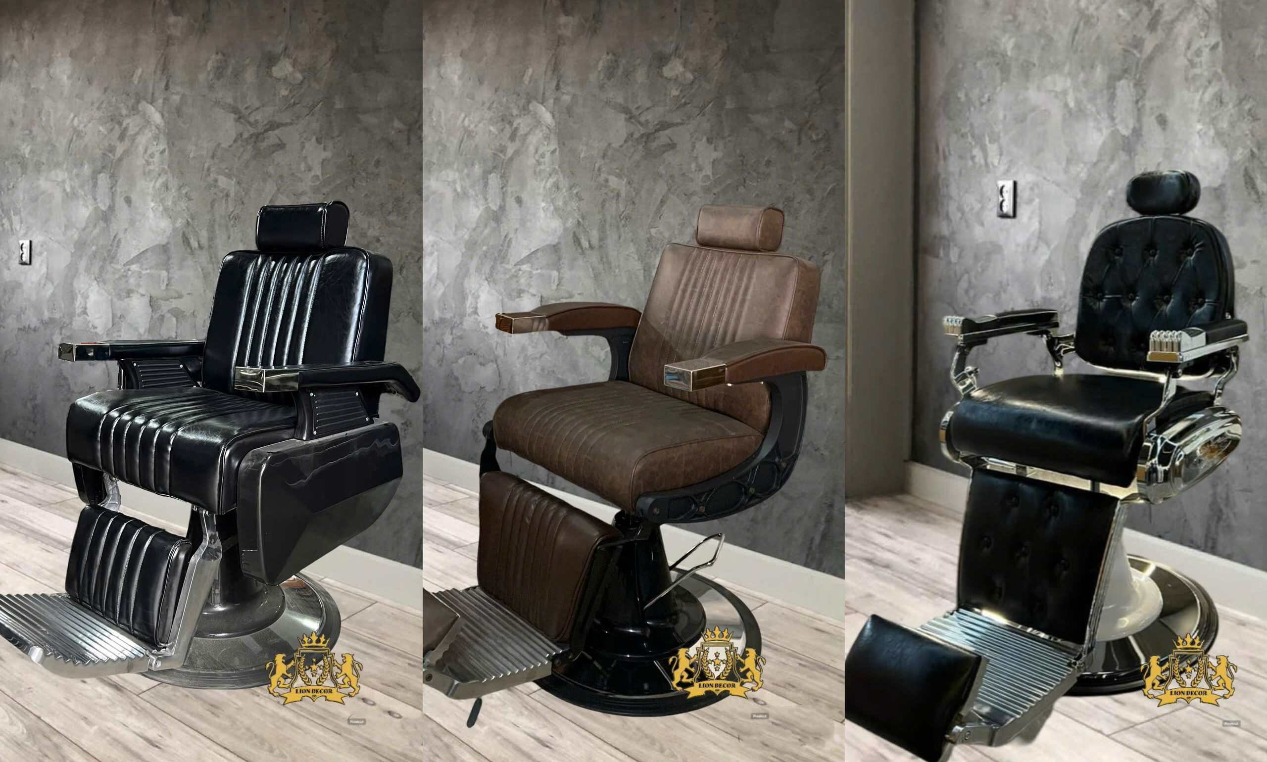 Lion Decor – Ghế Barber Cao Cấp | Ghế Cắt Tóc Nam – Nội Thất Barber Chuyên Nghiệp