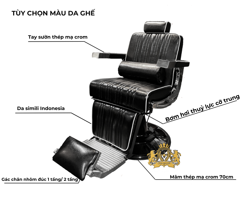 Mô tả ghế barber Apollo 1/2