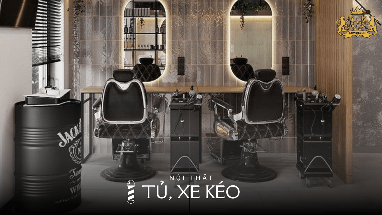 Lion Decor – Ghế Barber Cao Cấp | Ghế Cắt Tóc Nam – Nội Thất Barber Chuyên Nghiệp