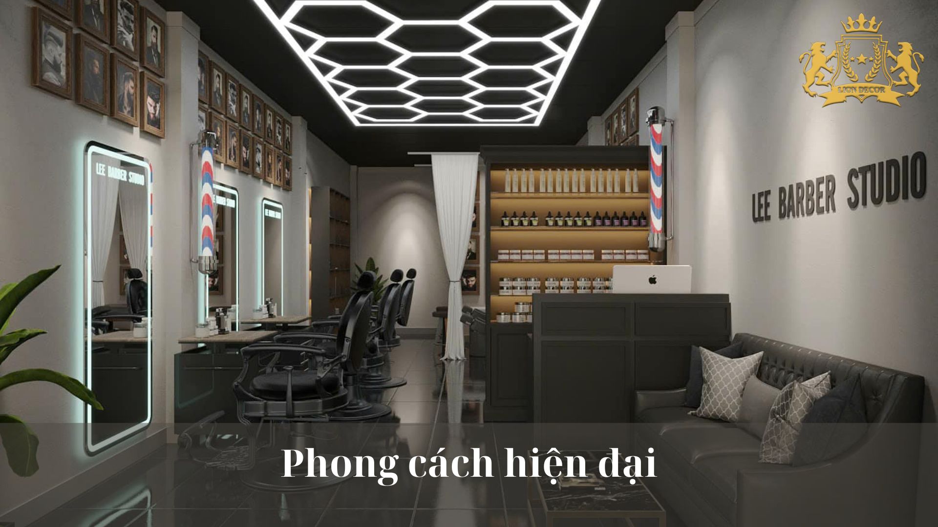 Lion Decor – Ghế Barber Cao Cấp | Ghế Cắt Tóc Nam – Nội Thất Barber Chuyên Nghiệp
