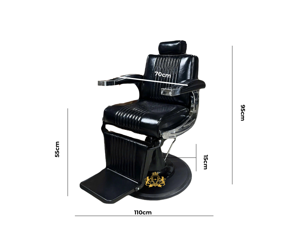 Kích thước ghế barber Apollo RF1