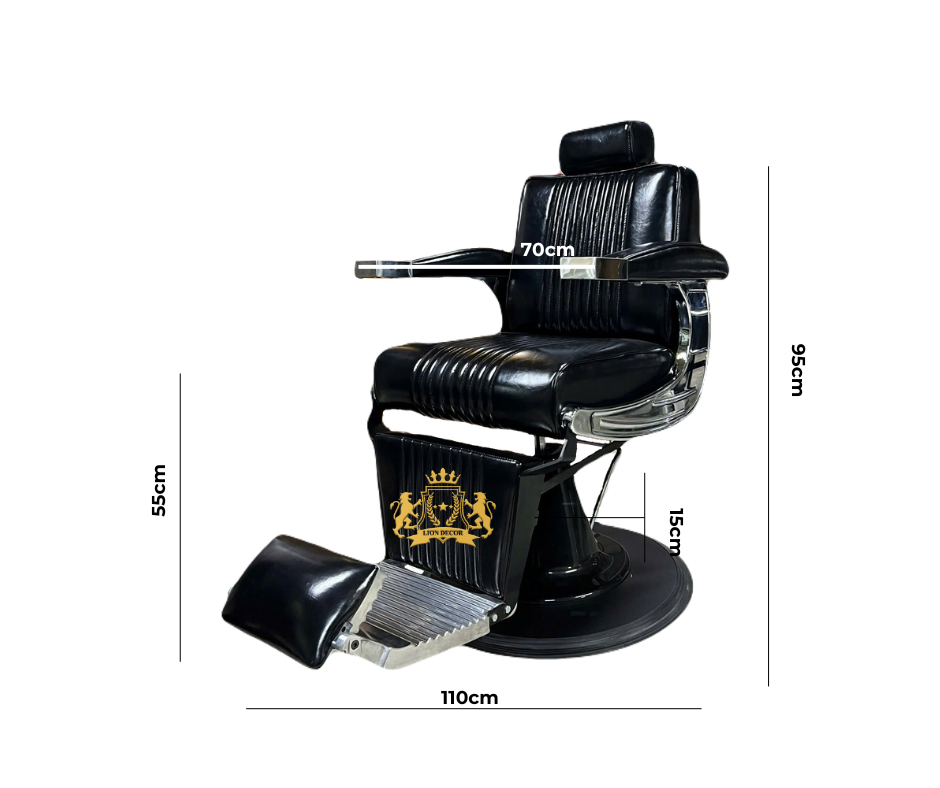 Kích thước ghế barber Apollo RFB