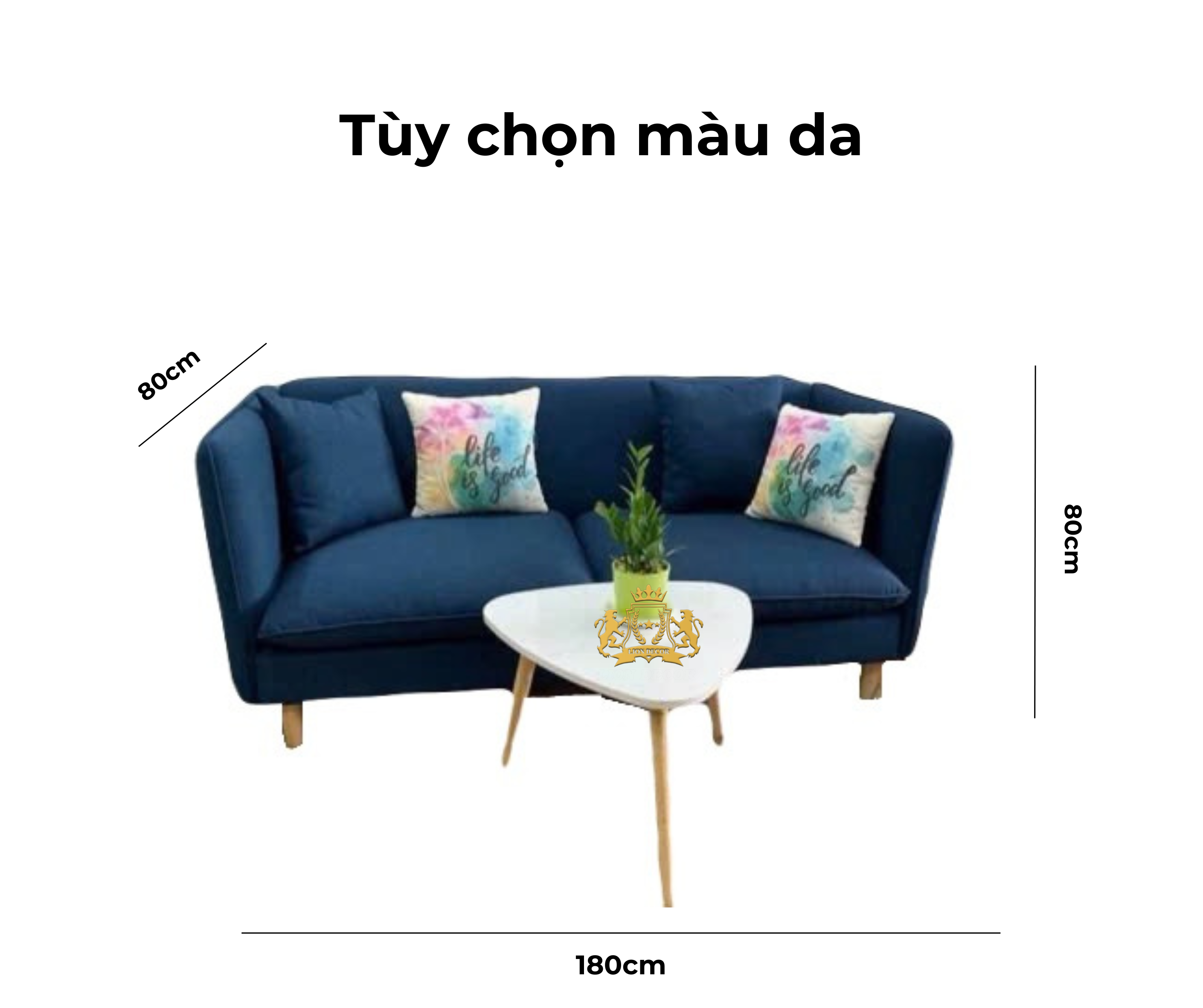 Kích thước ghế sofa barber L7-20