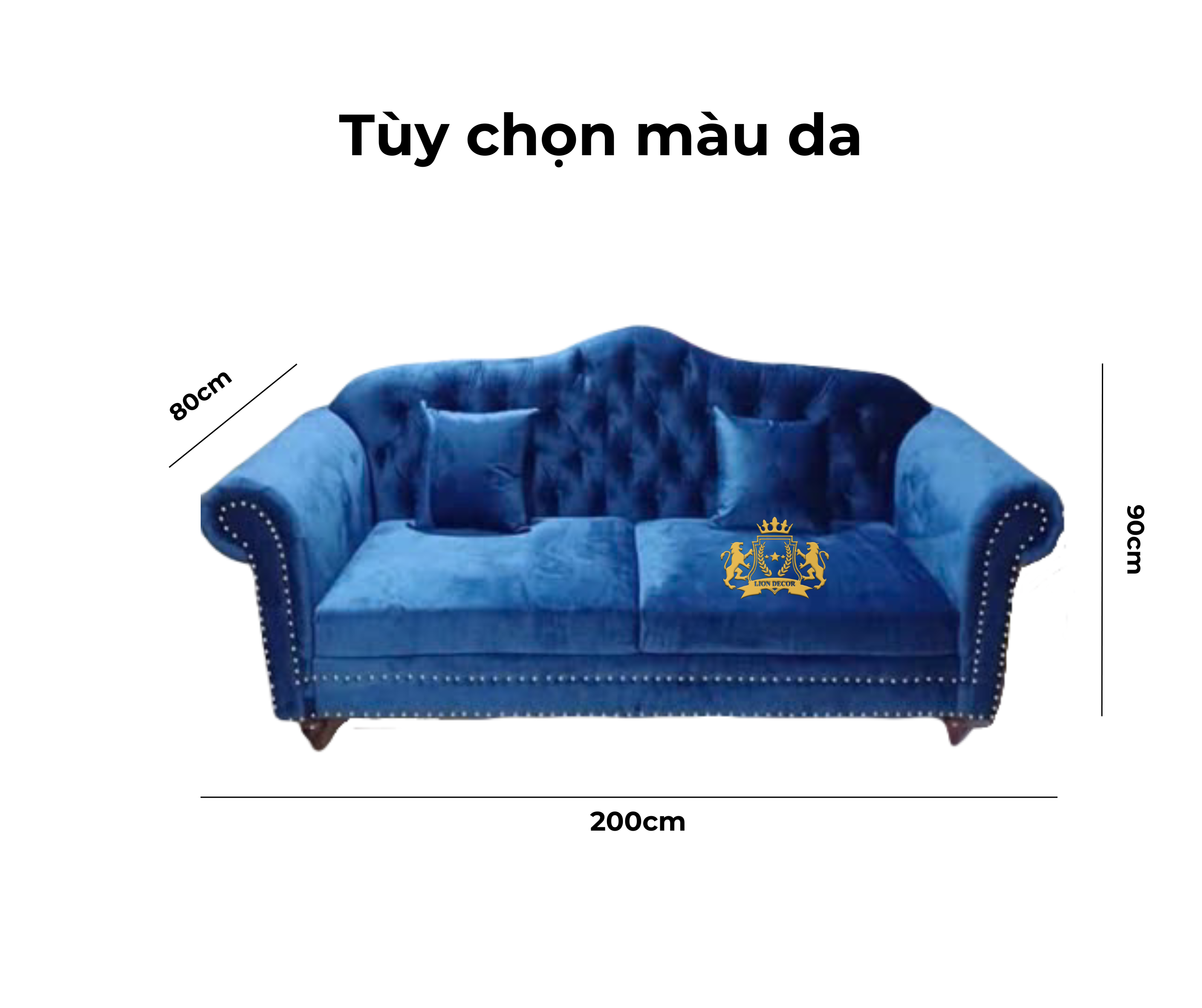 Kích thước ghế sofa barber Li7-21