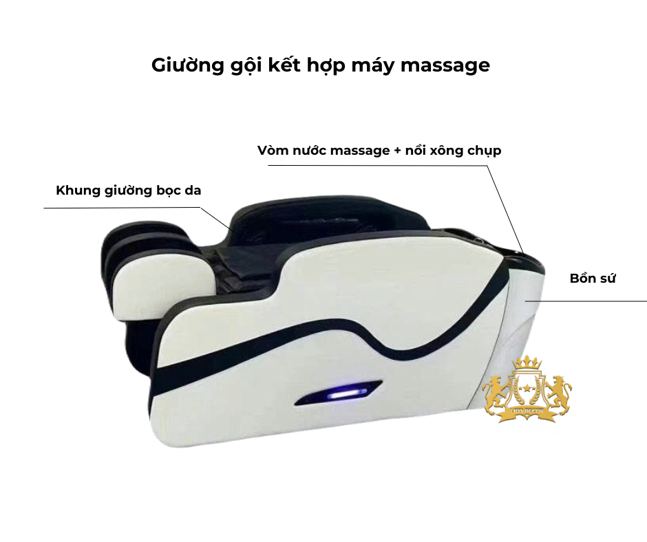 Mô tả giường gội + massage VIP1