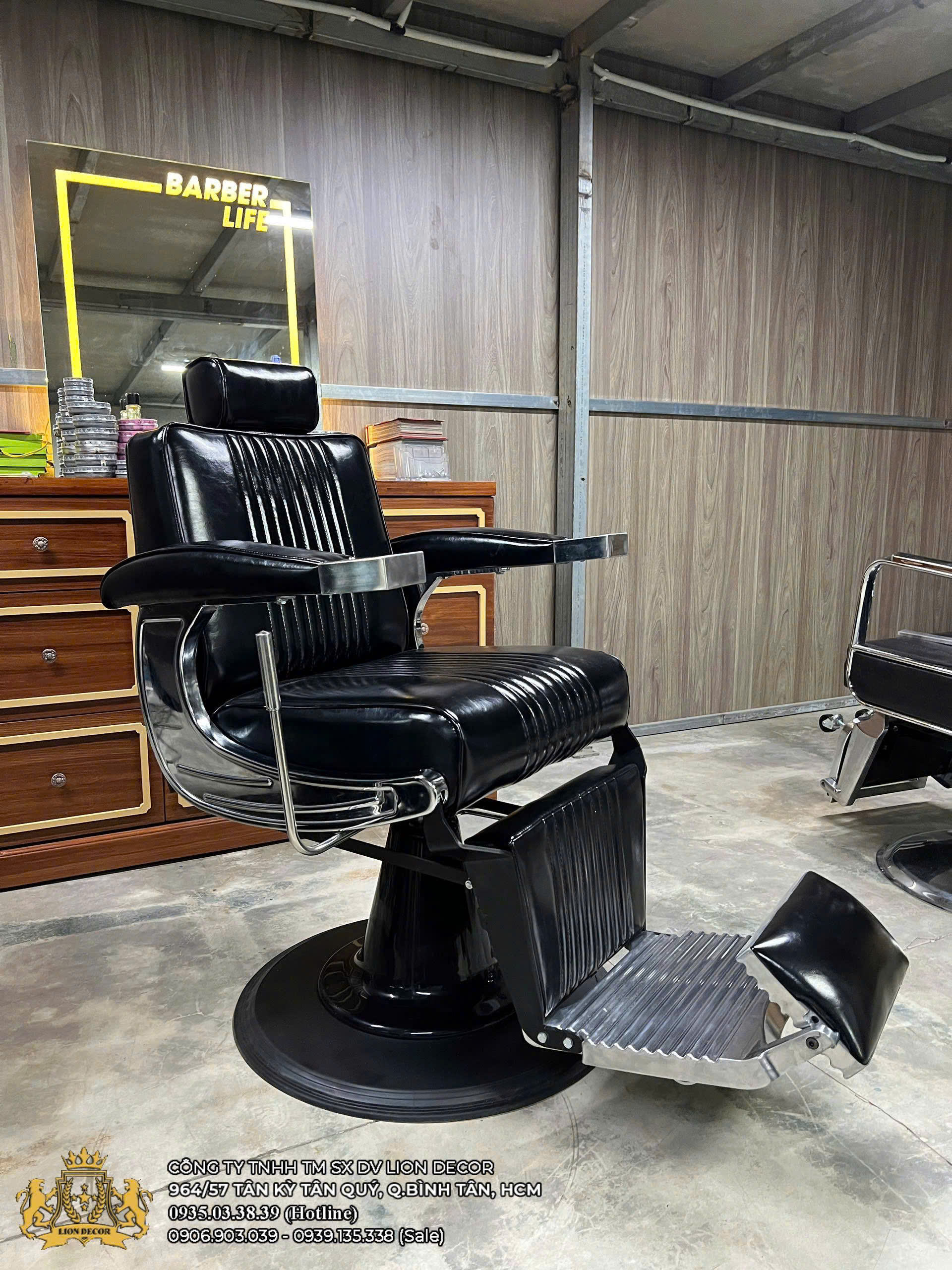 Lion Decor – Ghế Barber Cao Cấp | Ghế Cắt Tóc Nam – Nội Thất Barber Chuyên Nghiệp