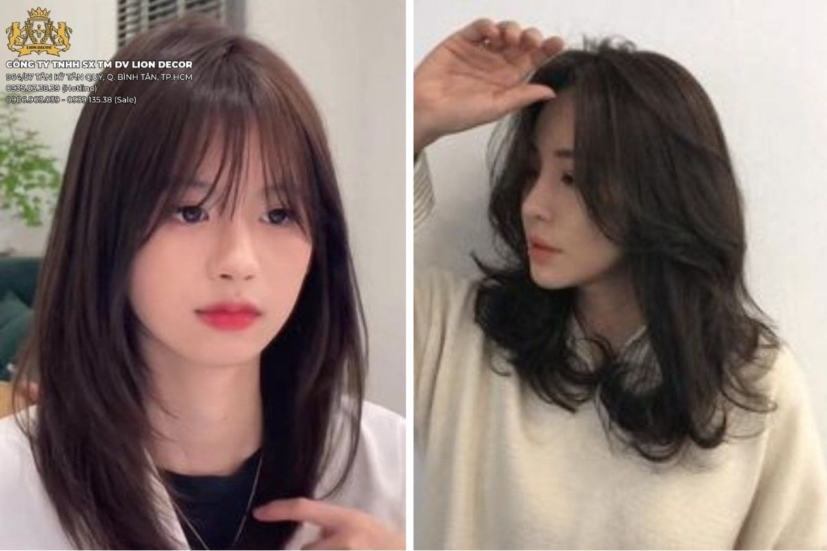 Kiểu tóc xoăn sóng lơi ngang vai