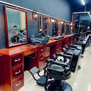 Alternative view of Ghế Barber NK Phối Vàng