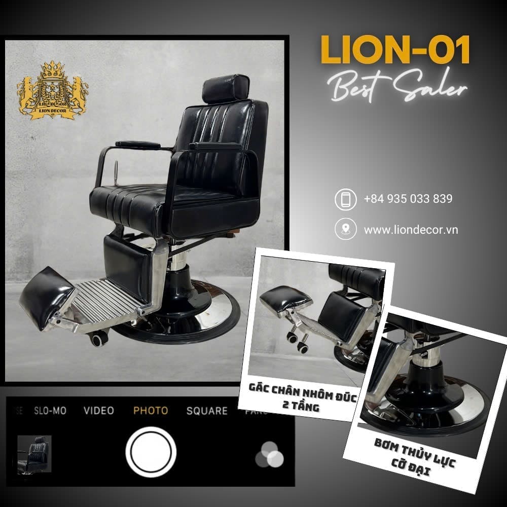 Ghế cắt tóc nam nữ giá tốt Lion Decor ghe-cat-toc-nam