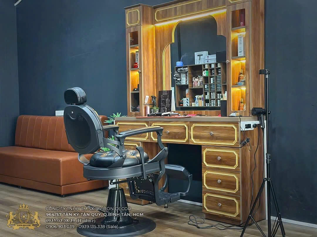 Trang Trí Tiệm Tóc Barber