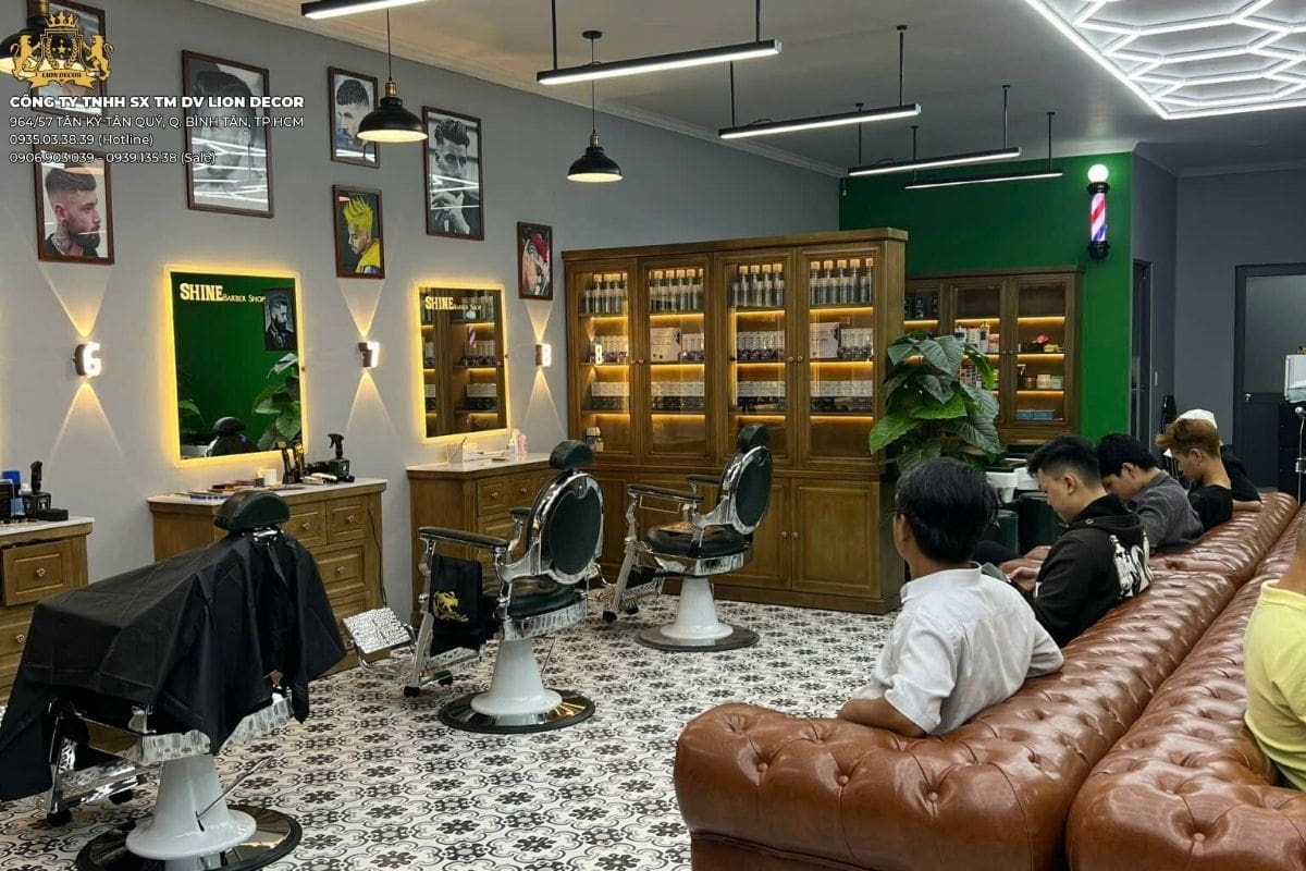 Trang trí tiệm tóc Barber Cần Thơ