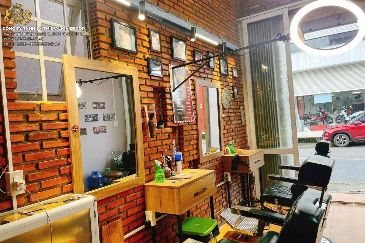 Decor Barber Shop Lâm Đồng: Mẫu trang trí tiệm tóc đẹp nhất hiện nay