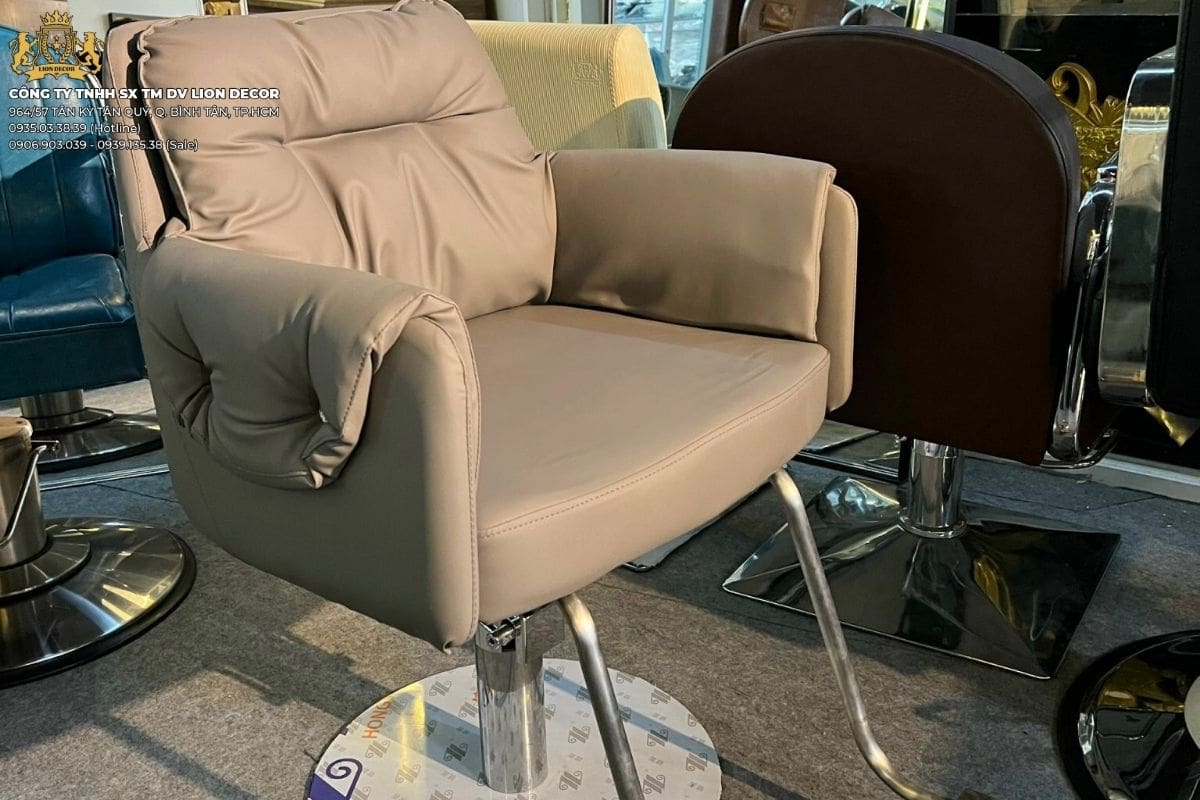 Ghế Salon Tóc Nữ Chân Inox: Sang Trọng & Bền Đẹp