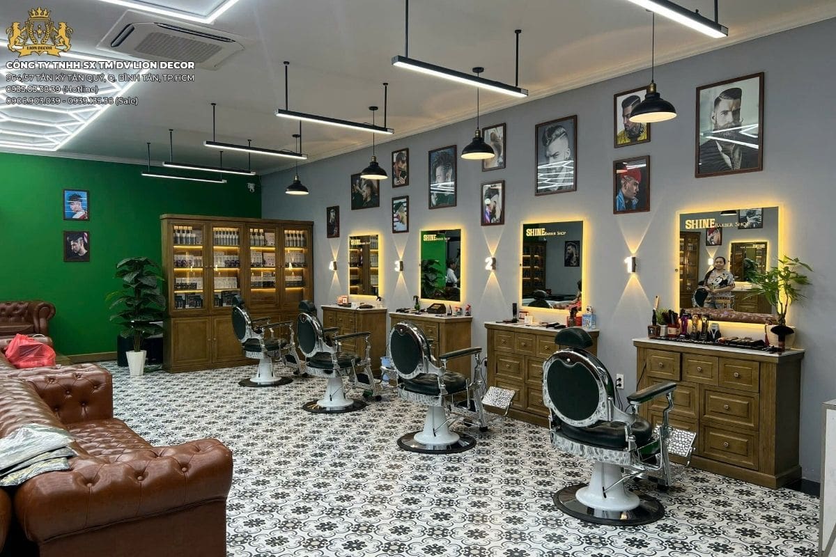 Thiết kế Barber Shop Luxury cao cấp tại Cần Thơ
