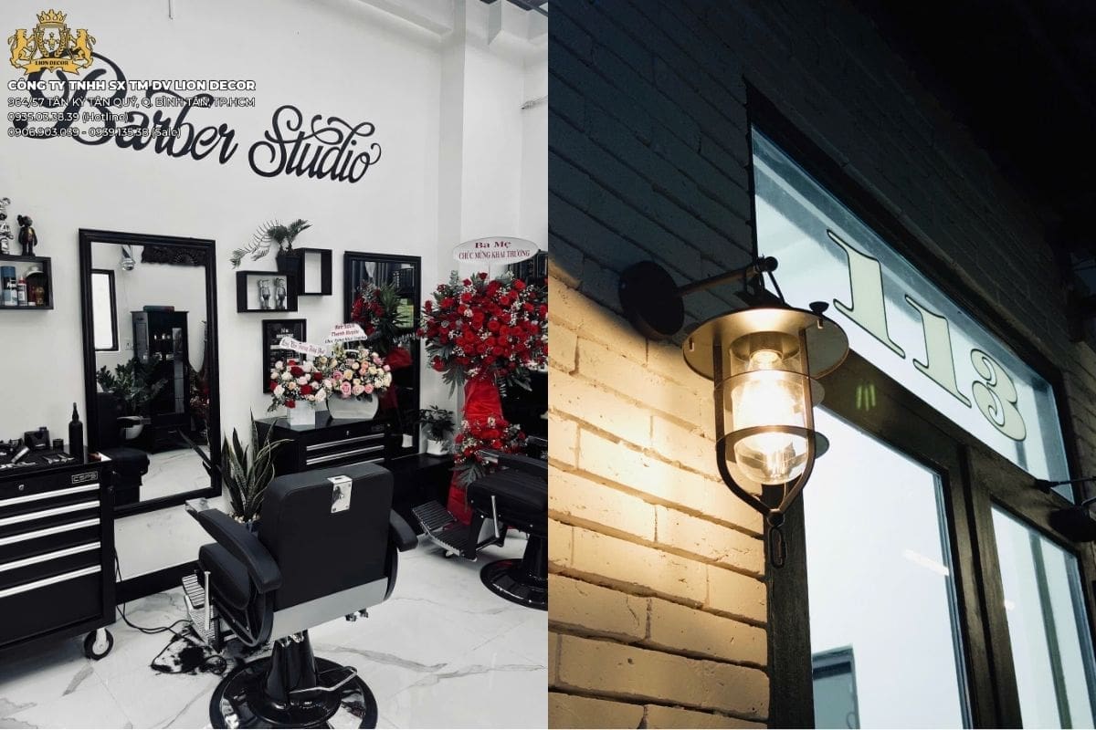 Decor Barber Shop Tân Bình: 5 Phong Cách Thiết Kế Barber Được Ưa Chuộng 4 Lion Decor – đơn vị Decor Barber Shop Tân Bình uy tín