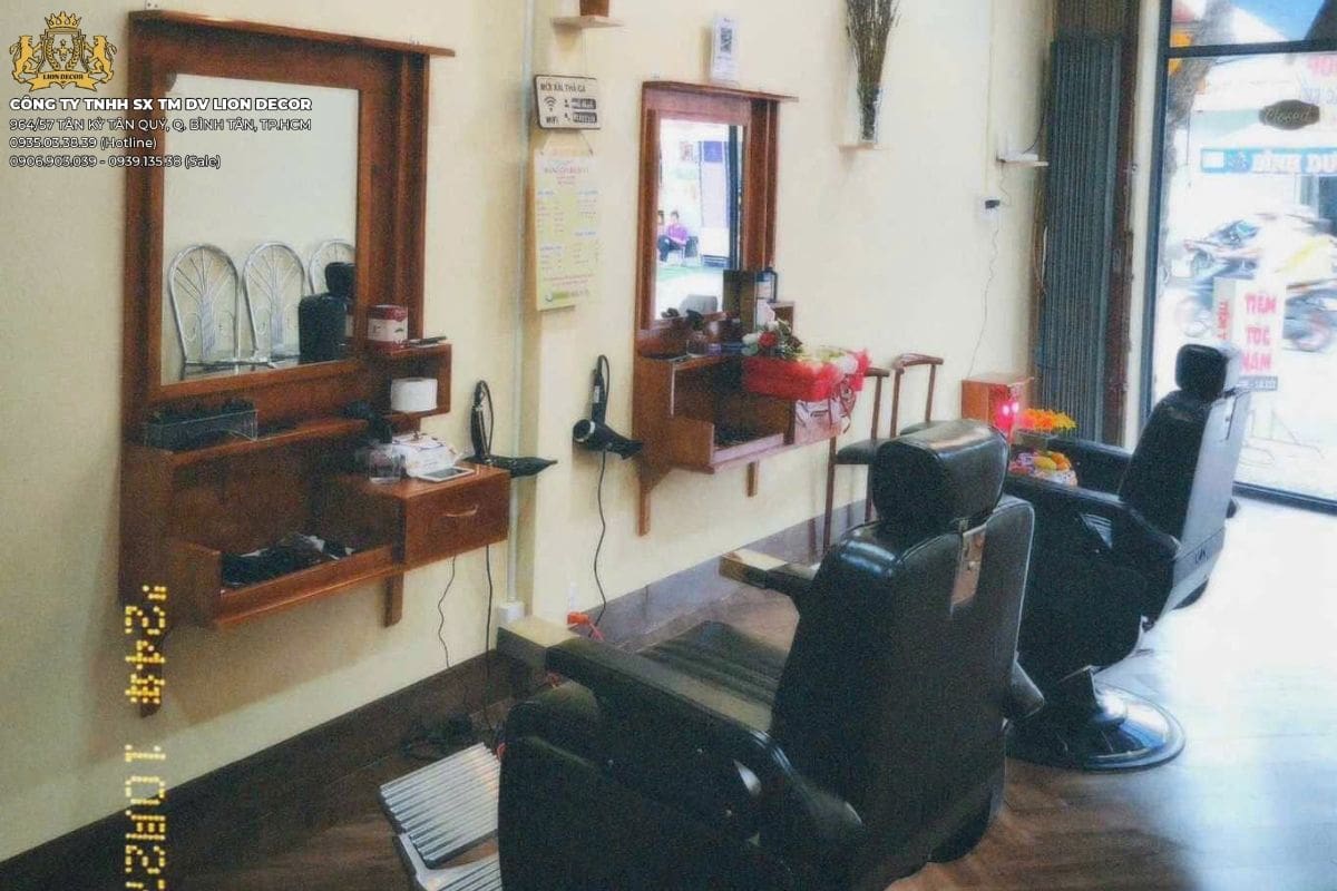 Dịch vụ thiết kế Barber Shop cao cấp tại Bến Tre – Lion Decor