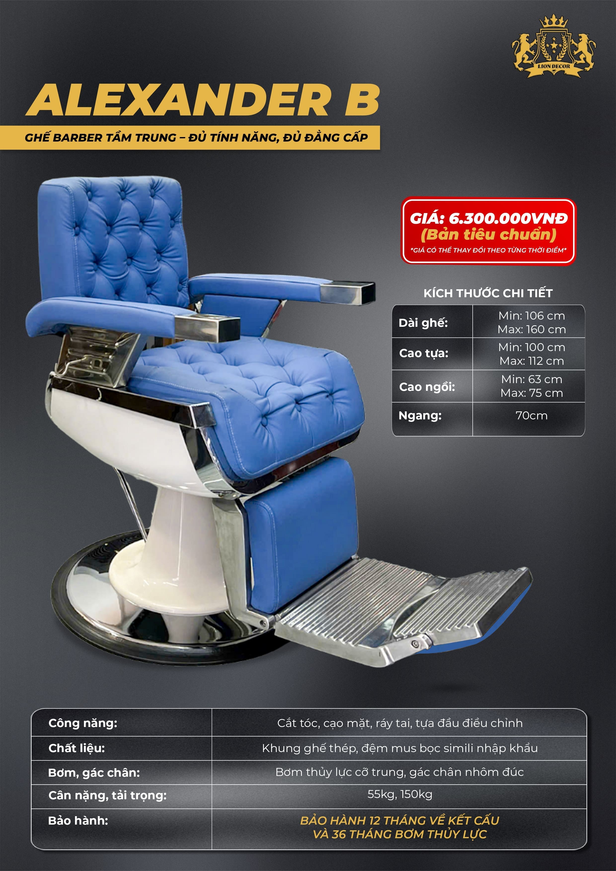 ghe cat toc alexander b co gia 1