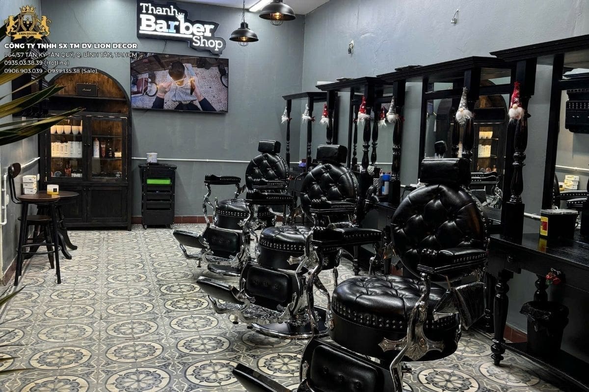 Dịch vụ decor tiệm tóc Hà Nội trọn gói từ Lion Decor