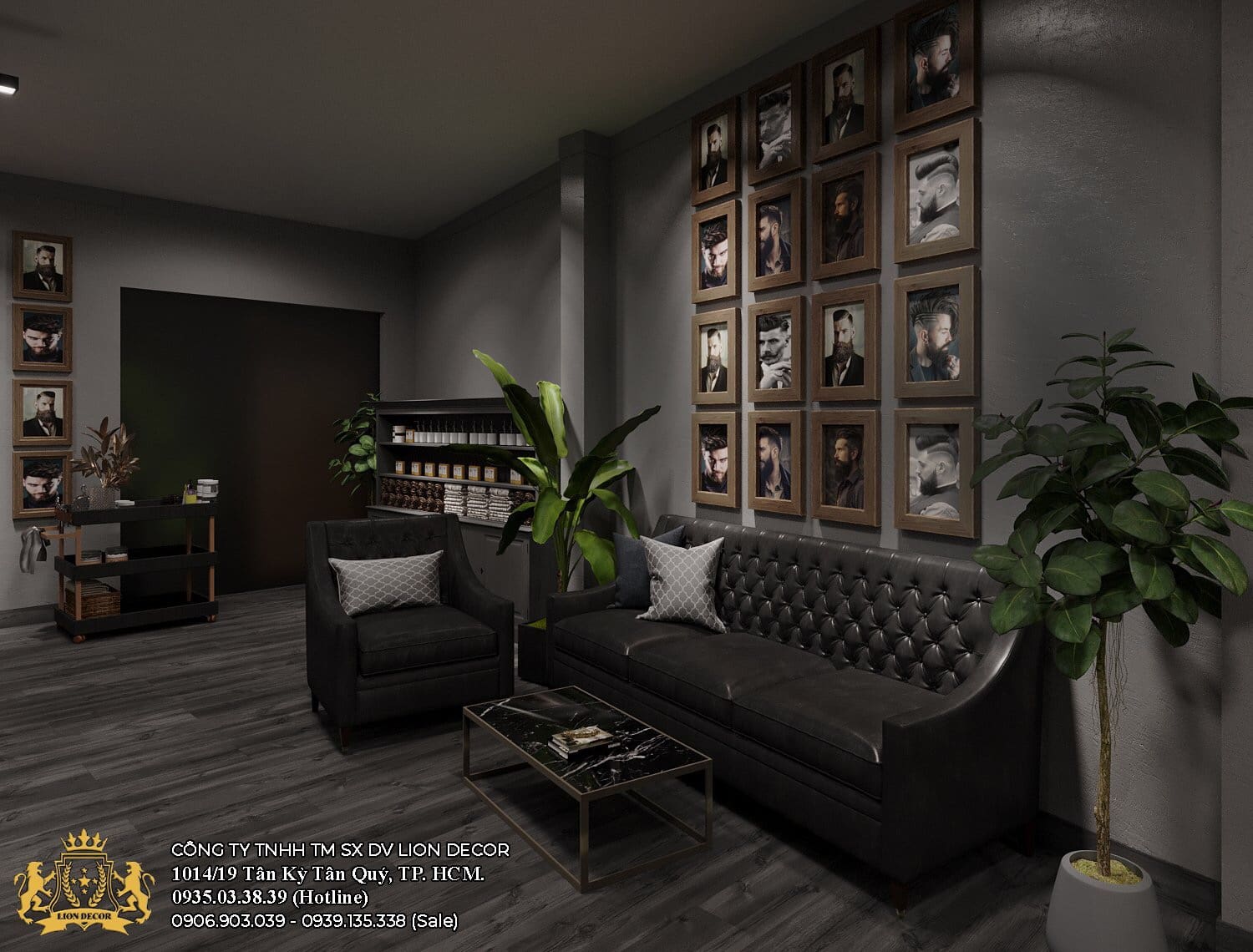 ghế chờ salon tóc 