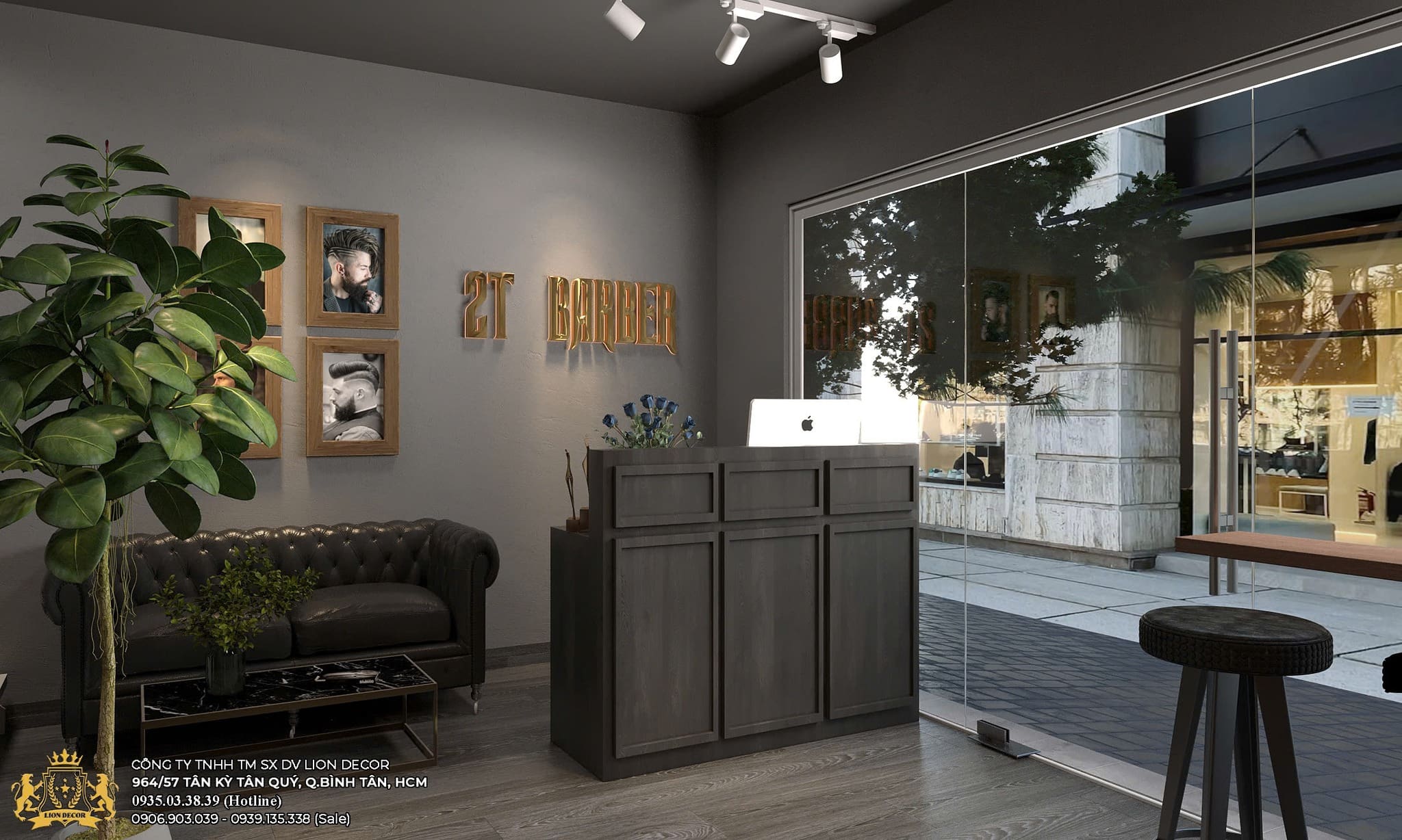 ghế chờ salon tóc