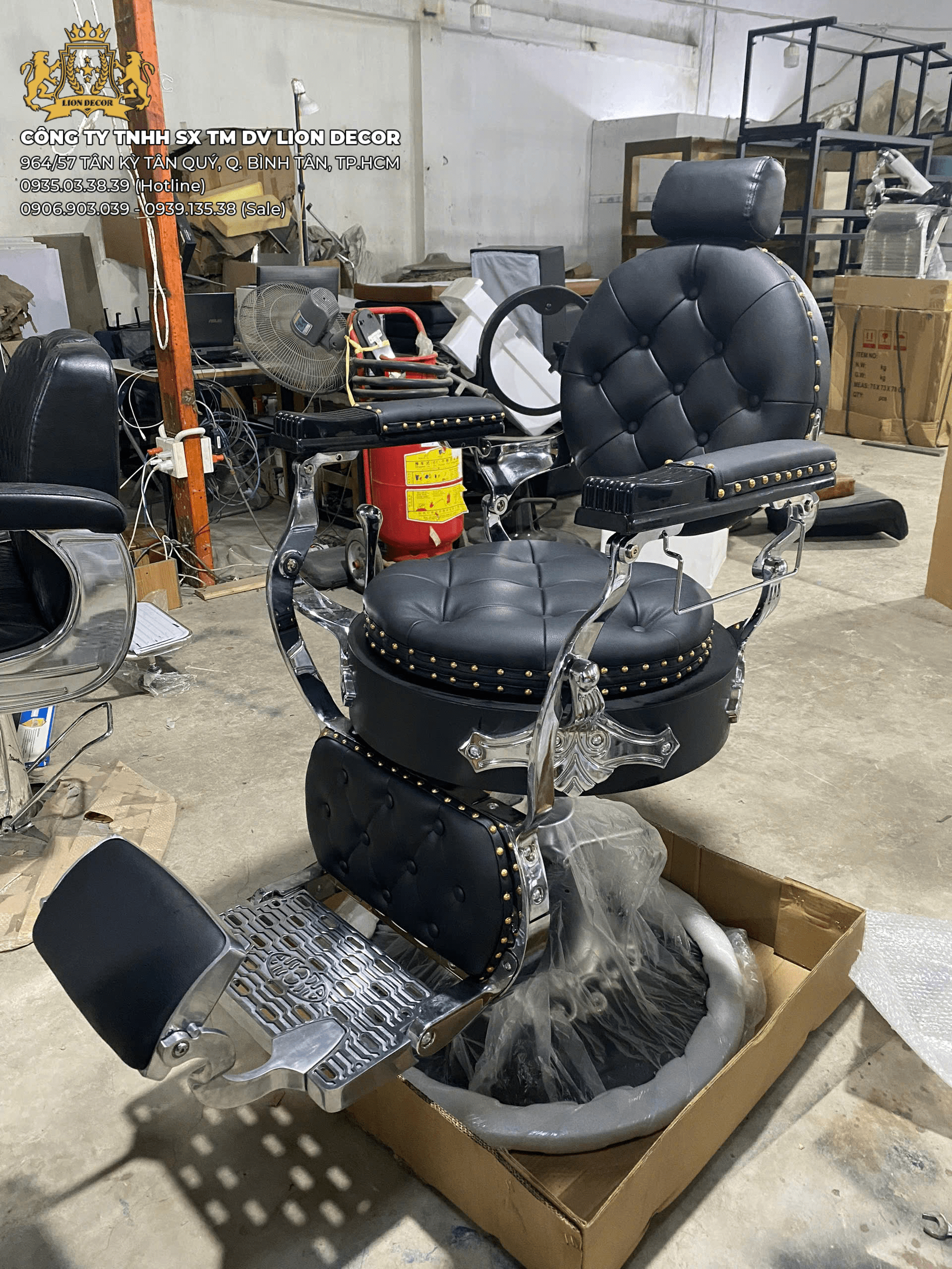 Ghế cắt tóc nam nữ giá tốt Lion Decor ghe-cat-toc-nam