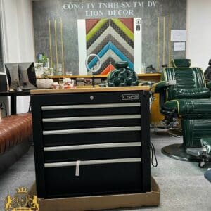 Tủ Cạnh Gương Barber CSPS 5 Ngăn Kéo – Mặt Gỗ Cao Cấp