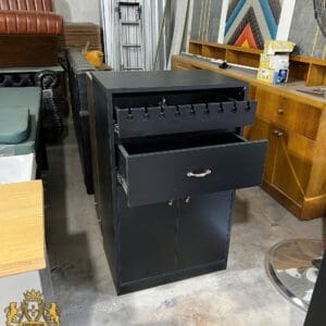 Tủ Cạnh Gương Barber Có Khay Treo Dụng Cụ – Thiết Kế Theo Yêu Cầu