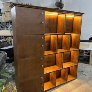 Alternative view of Tủ Trưng Bày Barber Phá Cách Có LED – Thiết Kế Theo Yêu Cầu