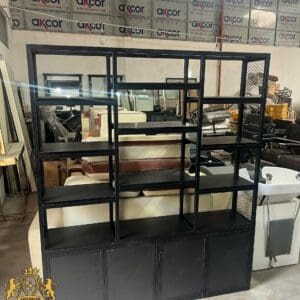 Alternative view of Tủ Trưng Bày Barber Khung Sắt Kệ Kính – Thiết Kế Theo Yêu Cầu