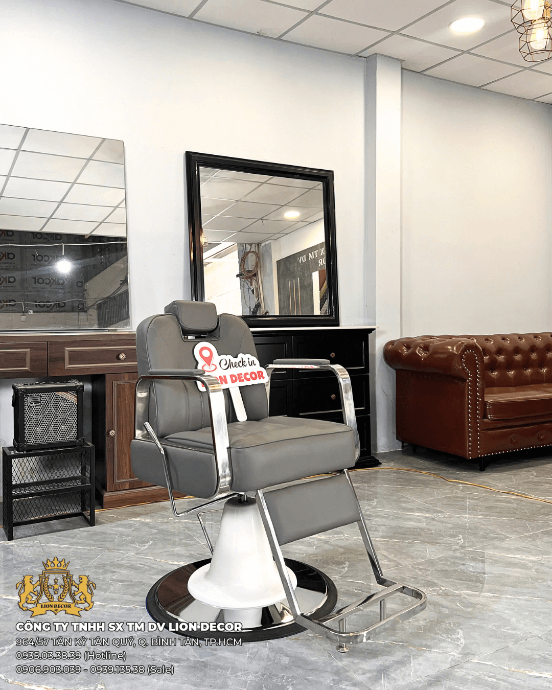 Ghế cắt tóc Lion BSC-01 6 Ghế cắt tóc nam
