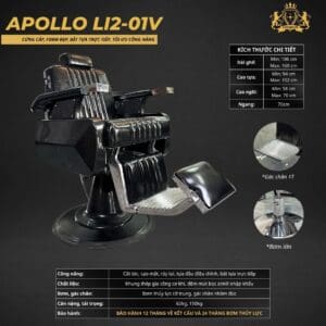 Ghế Cắt Tóc Nam LI2_01V (Bản VIP)