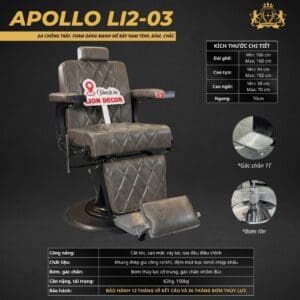Ghế Cắt Tóc Nam APOLLO LI2_03